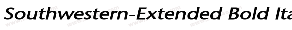 Southwestern-Extended Bold Italic字体转换